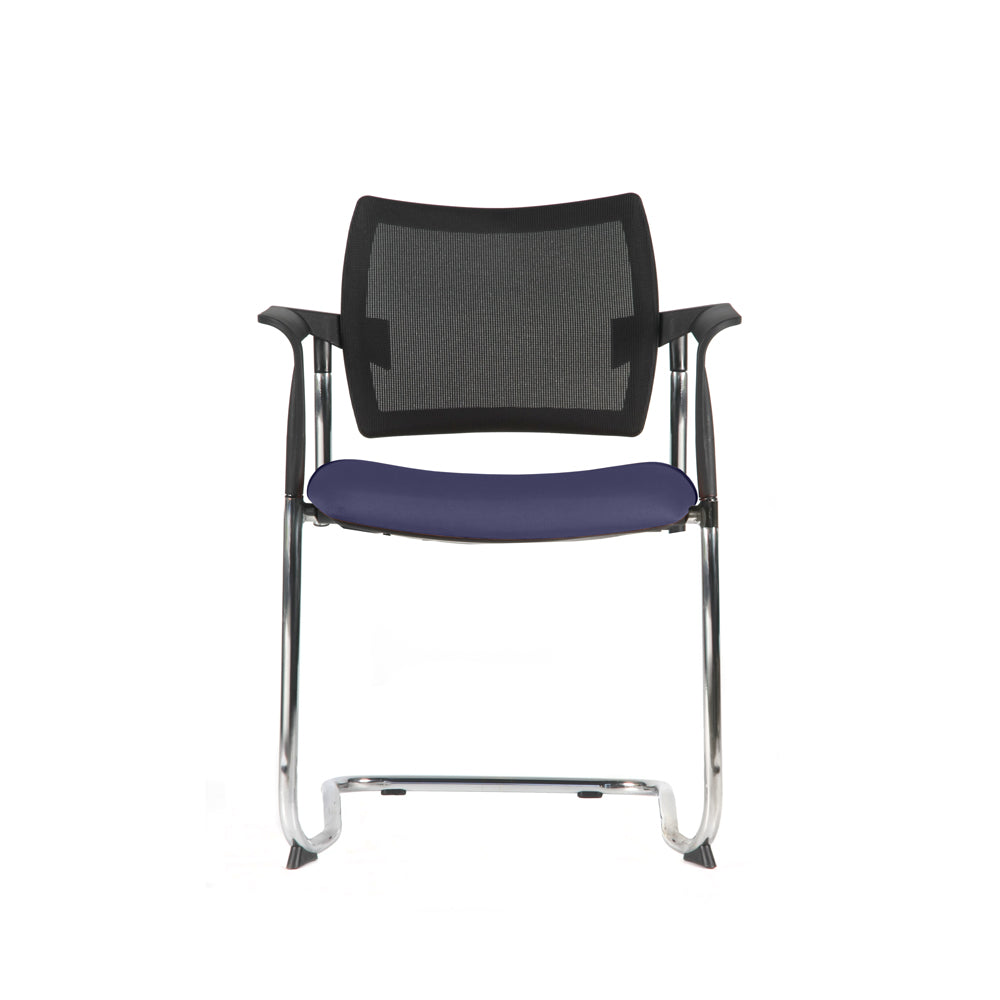 Silla Dream con apoyabrazos/cromada